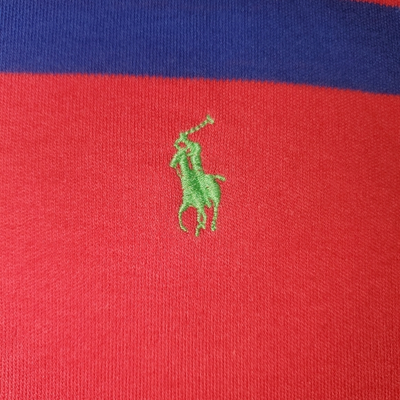 Vintage Polo Ralph Lauren Shirt Mens Medium Pink Striped  R.L.P.C Small Pony - Picture 2 of 8